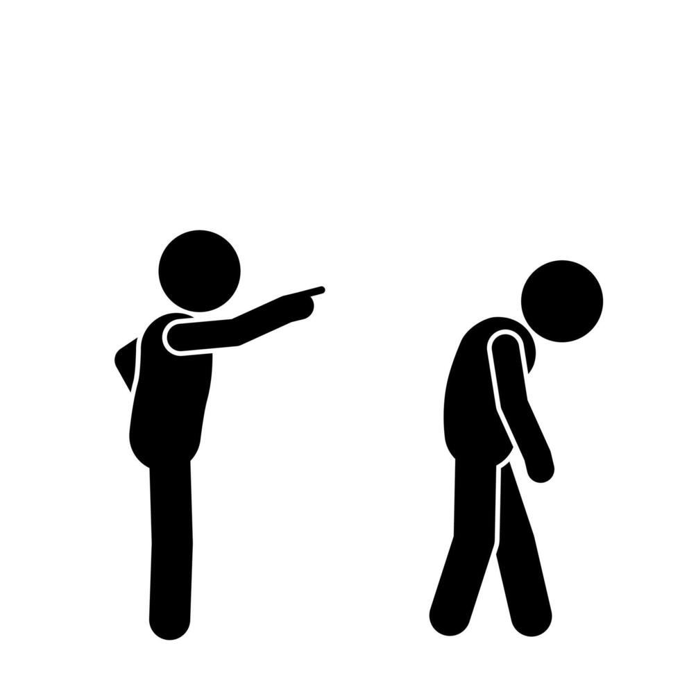 ILLUSTRATION OF A PERSON EXPOSED, EXPIRED vector