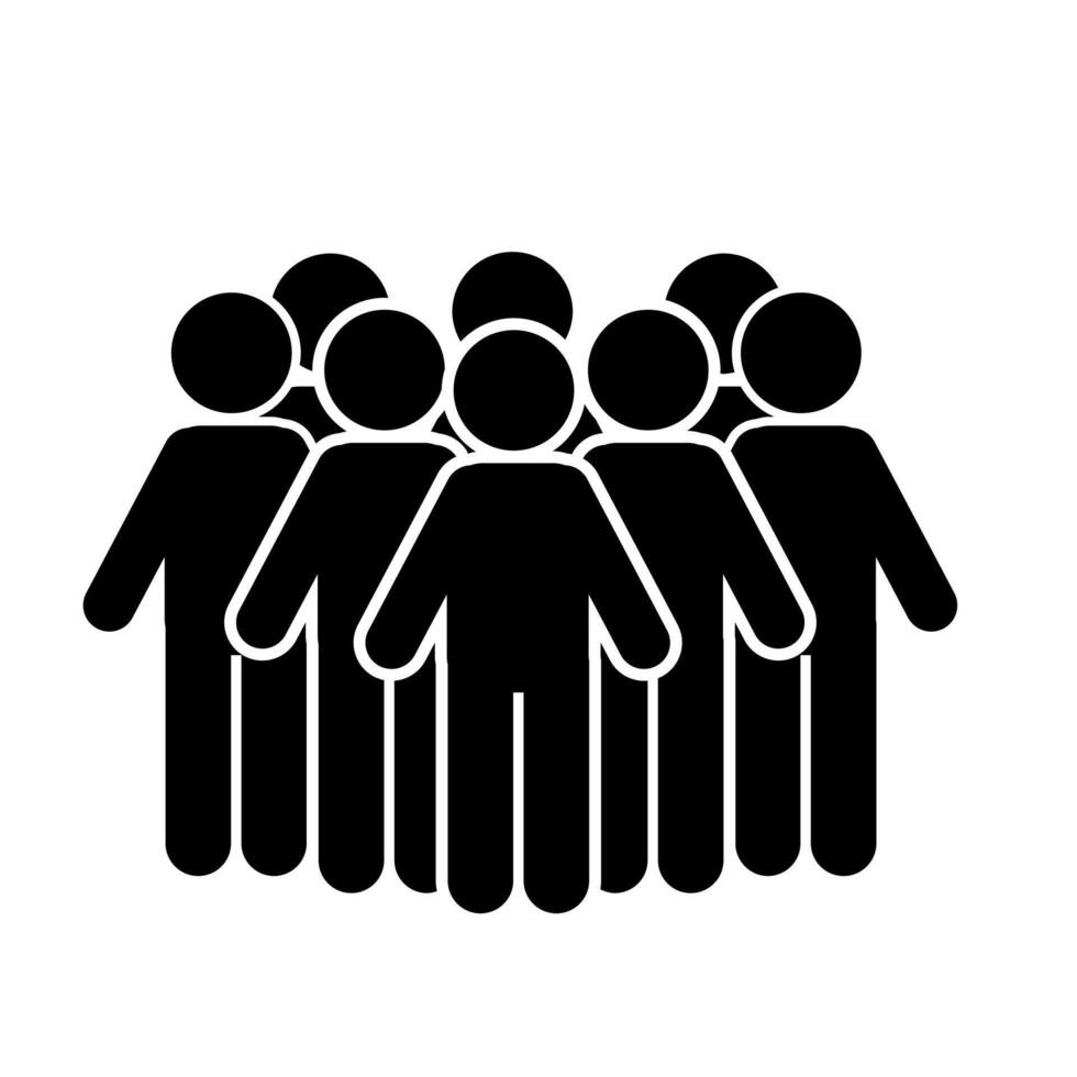 ILLUSTRATION OF PEOPLE IN A GROUP vector