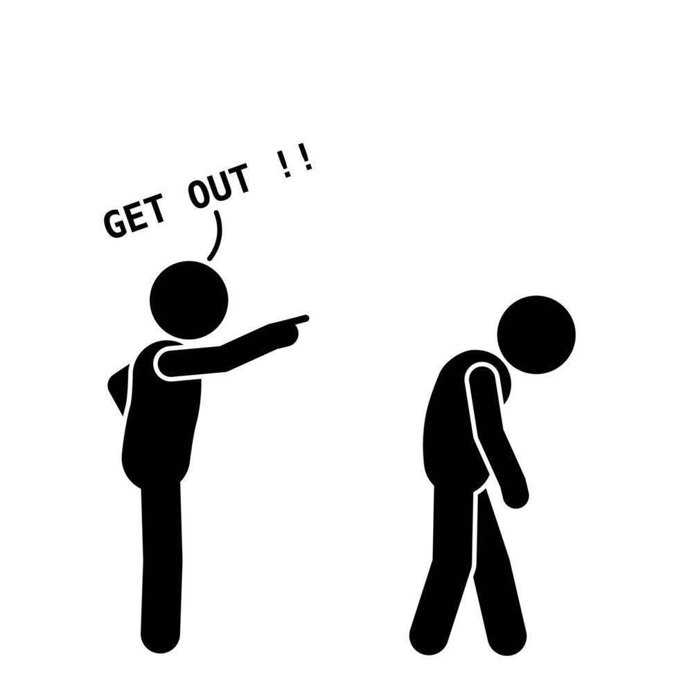 ILLUSTRATION OF A PERSON EXPOSED, EXPIRED vector