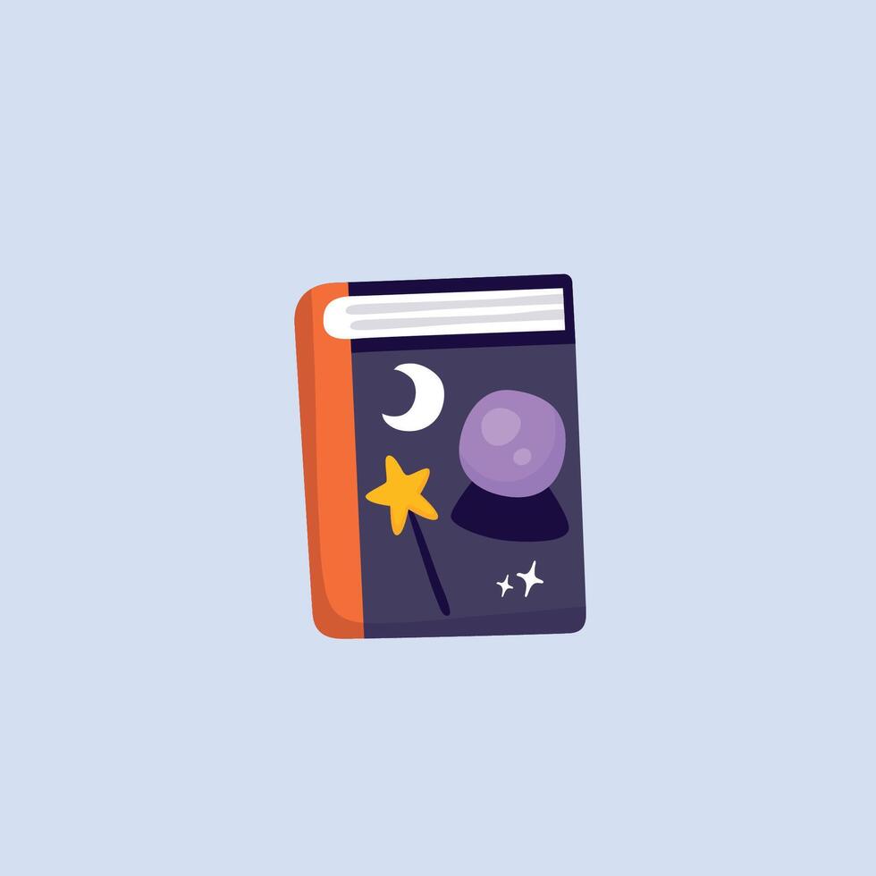 divination book in flat design. vector
