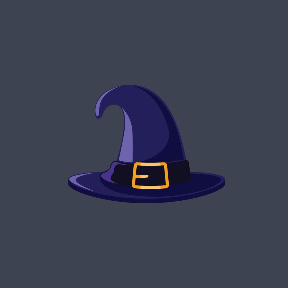 witch hat in flat design vector