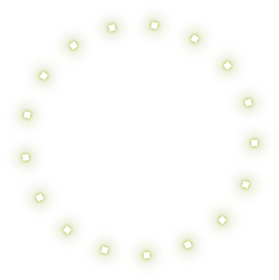 Neon glowing light green ring png