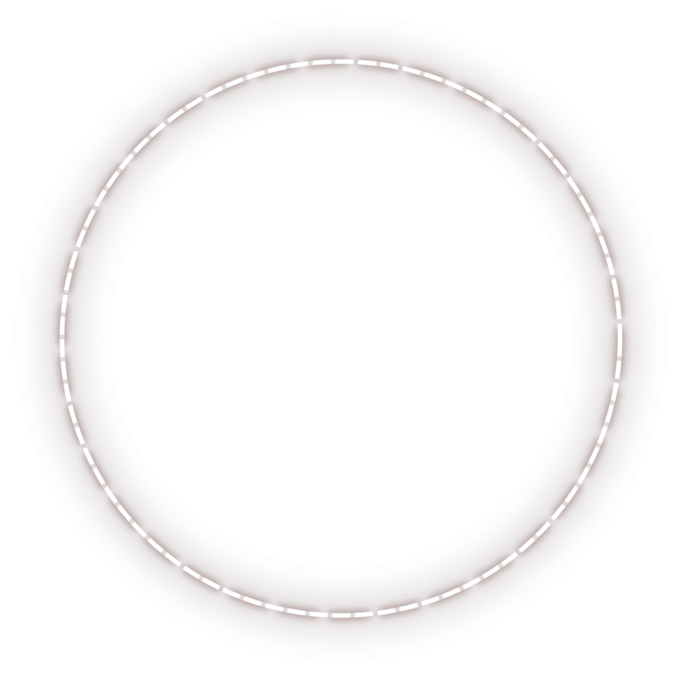 Glowing neon circular ring png