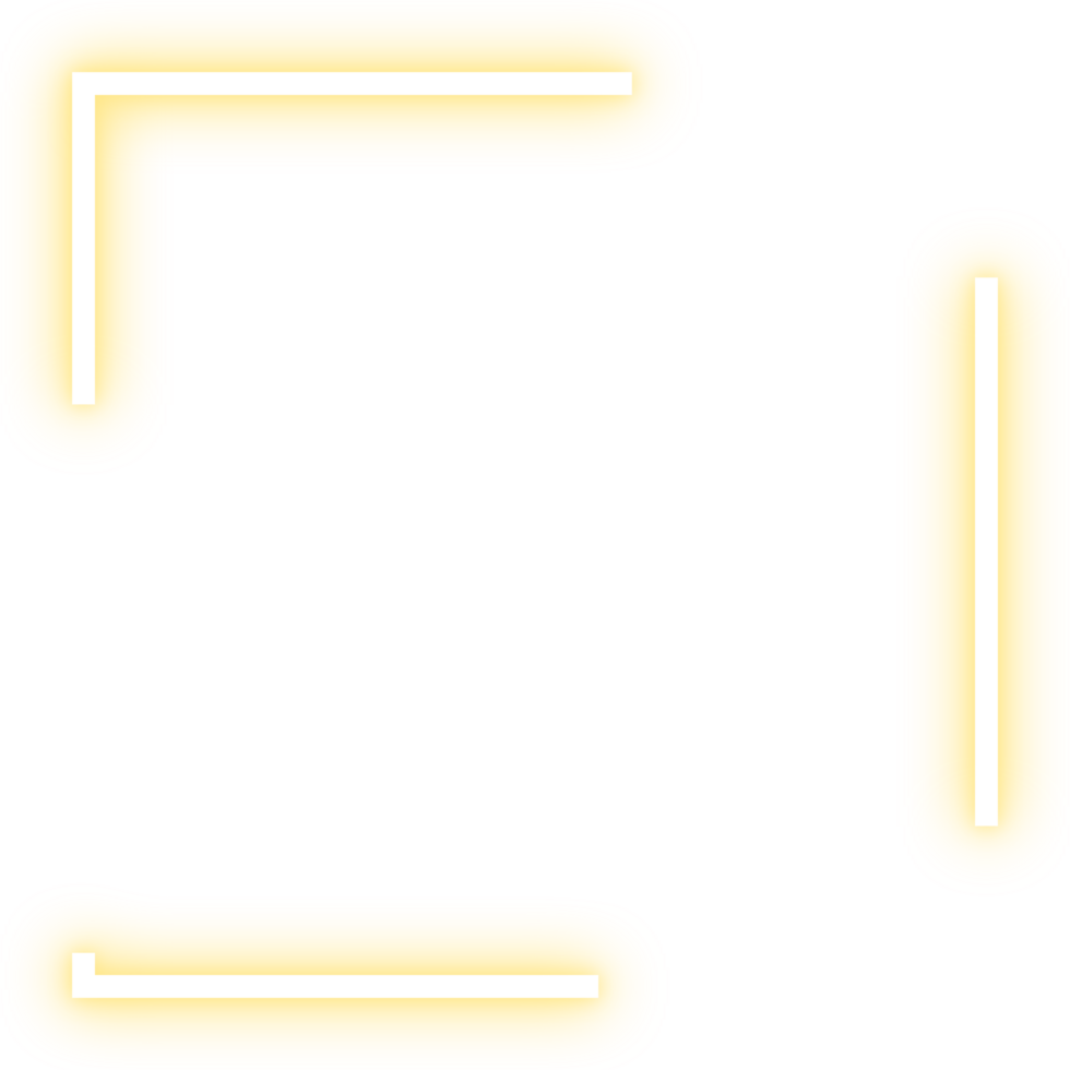 Golden sparkling frame png