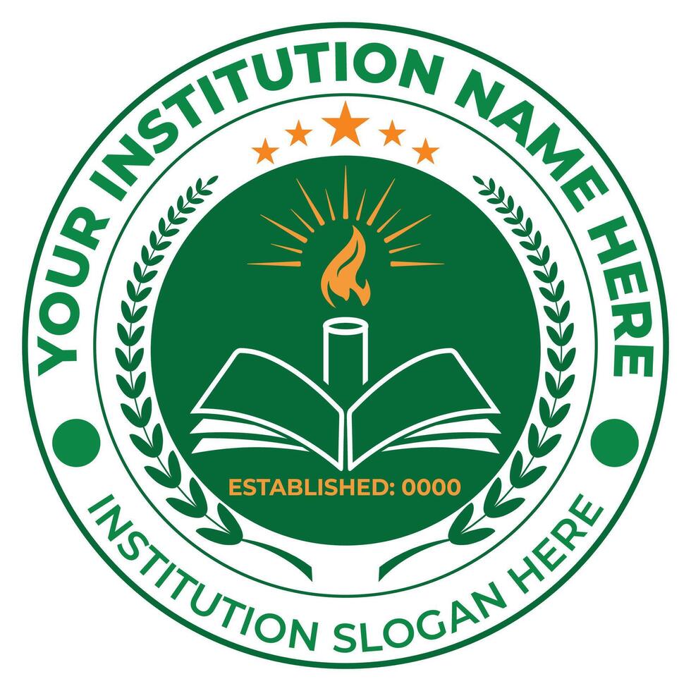 School logo design template and customizable education logo ideas vector