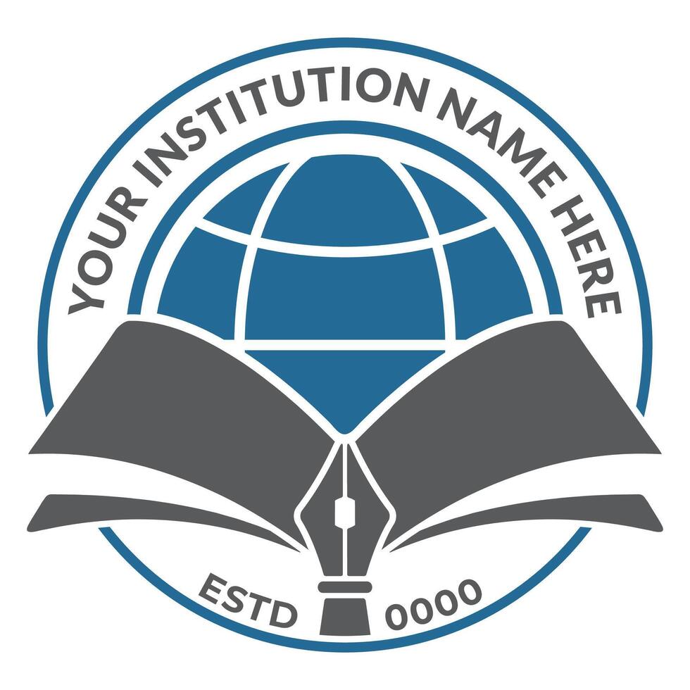 Education logo design template for school and organization vector