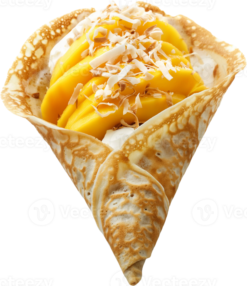 A mango ice cream cone png