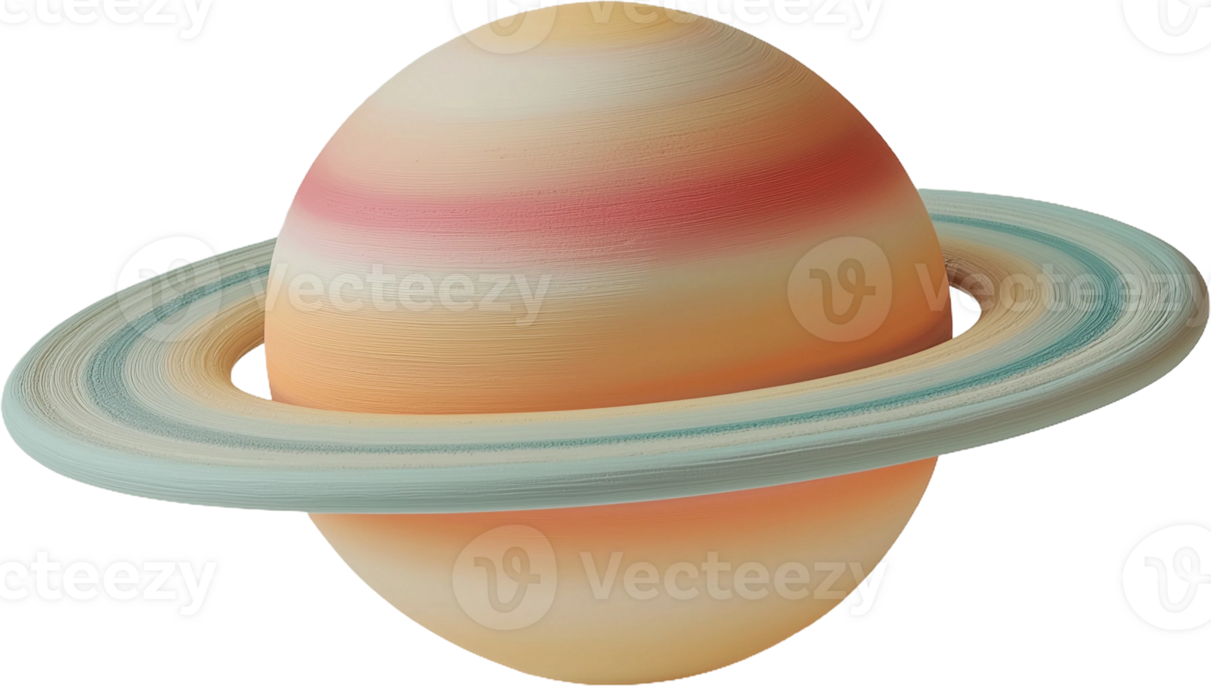Saturn planet with a ring around it png