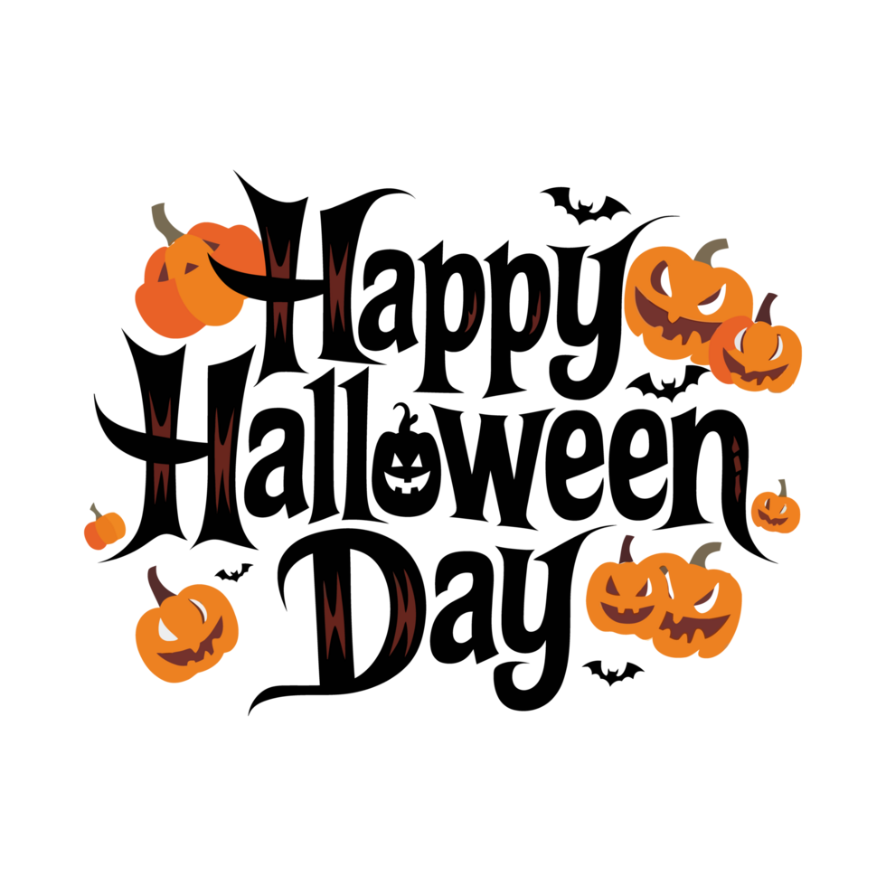 Happy Halloween Day t-shirt design png