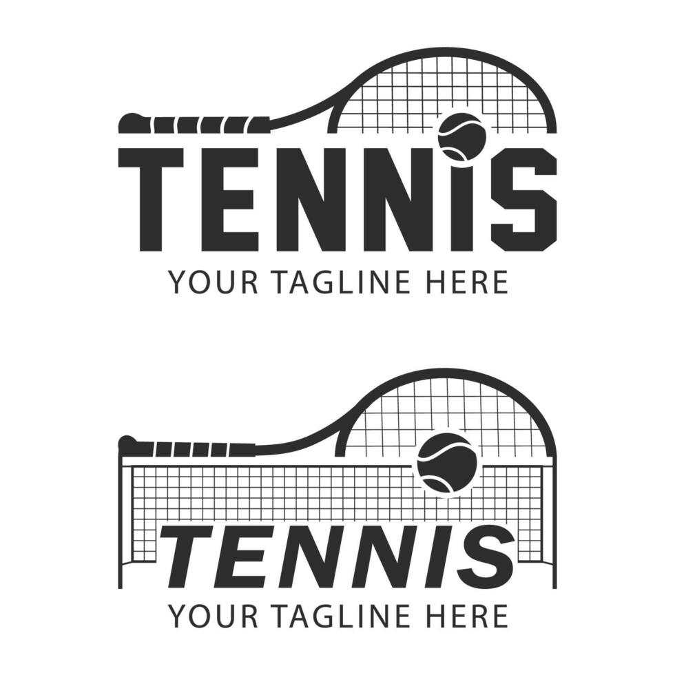 Tennis Sports Typography, Tennis, ball, Silhouette, Tennis logo, vector
