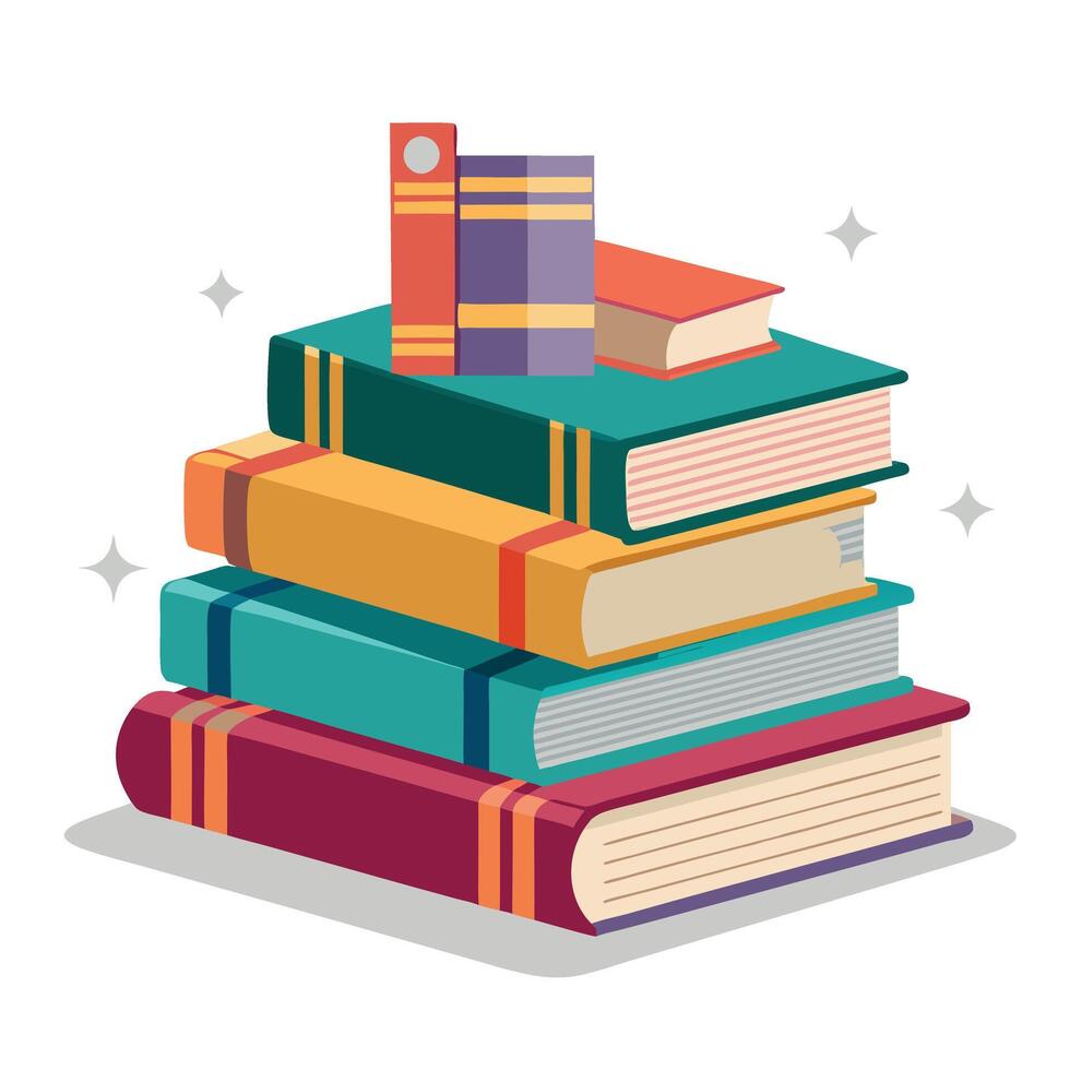 Set of Books Art Illustration vector
