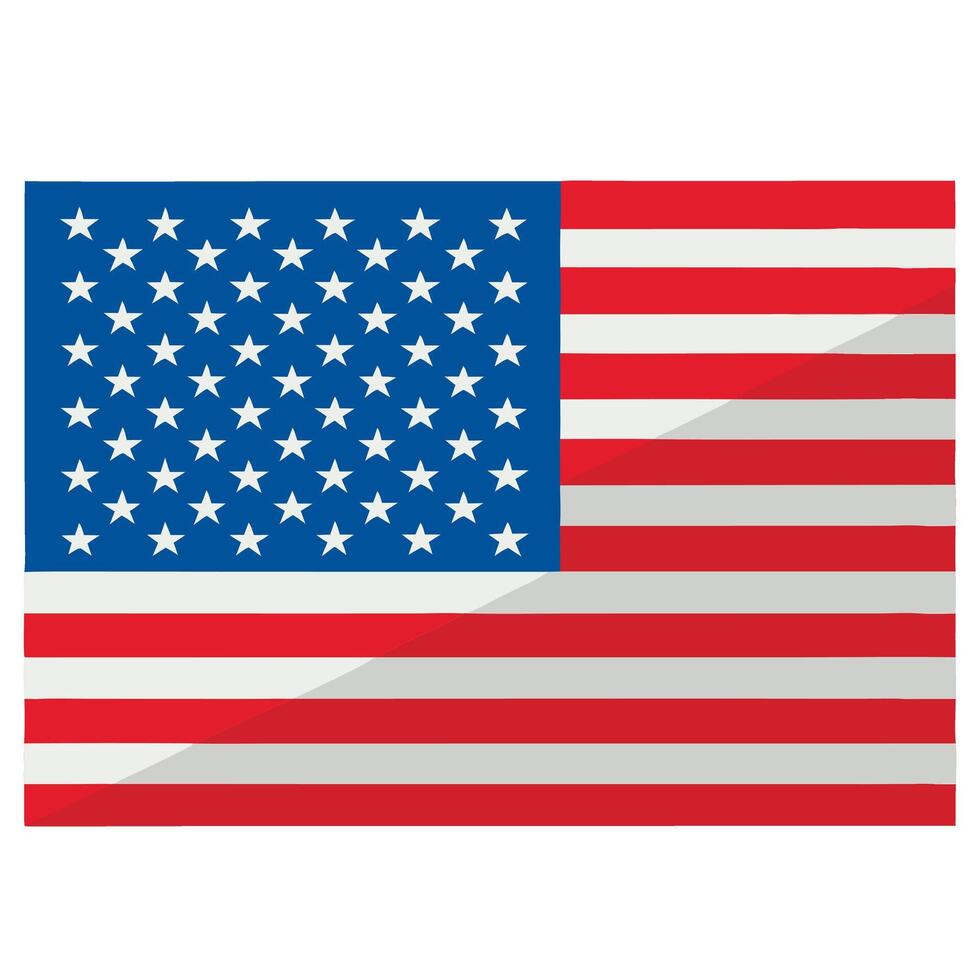 USA Flag Art Illustration vector
