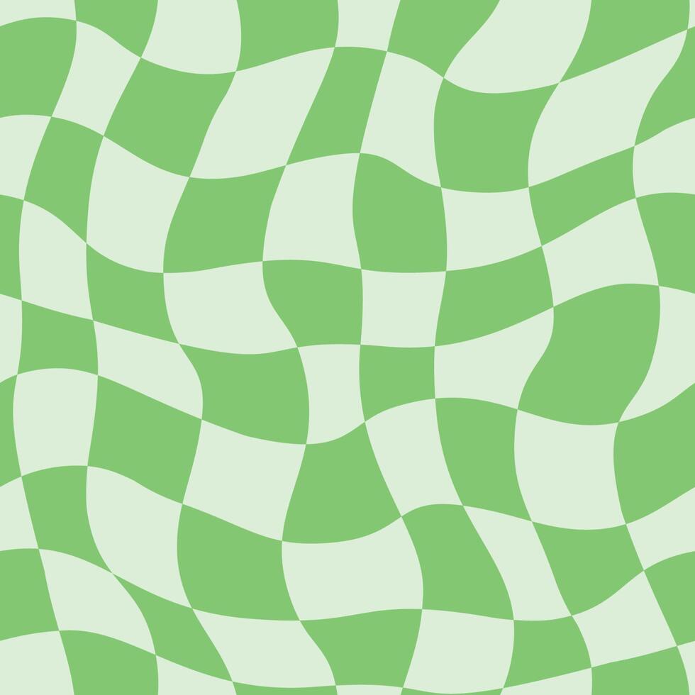 Groovy Green Print Decorative seamless pattern. Repeating background. Tileable wallpaper print. vector
