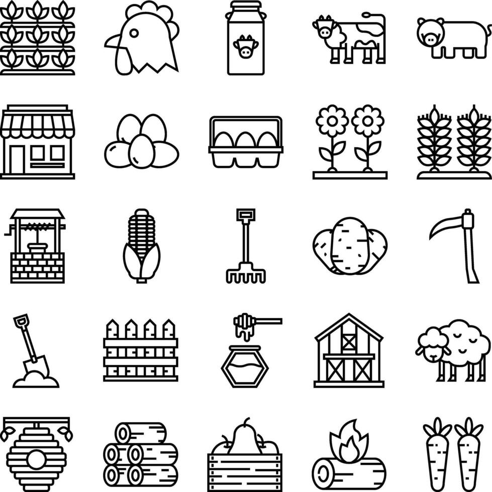 In The Village Outline vector