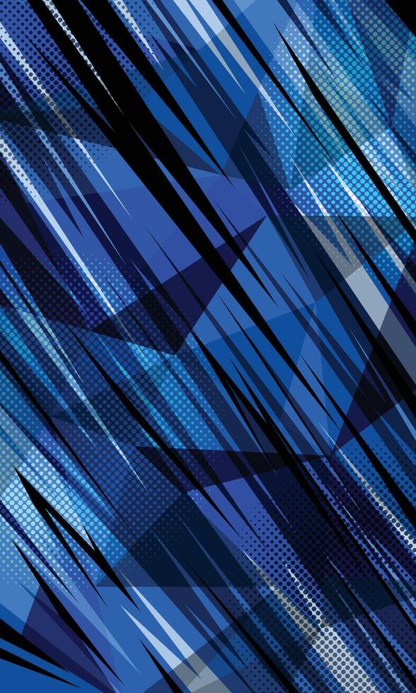 Blue abstract geometric pattern background for sublimation jersey vector