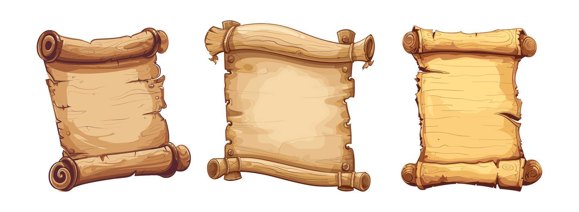 illustration of an ancient scroll vector