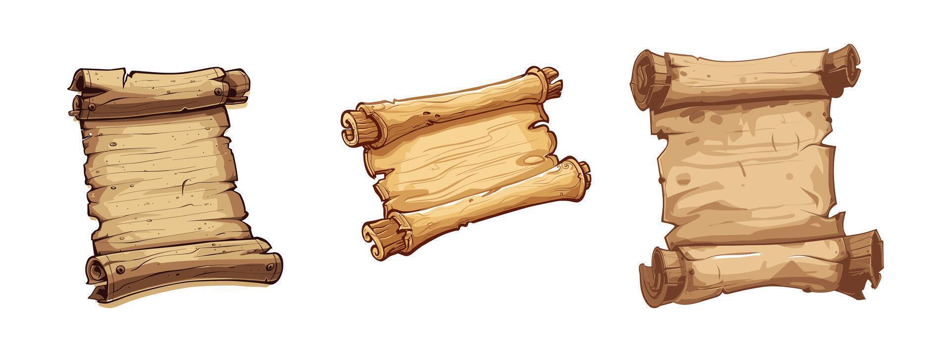 illustration of an ancient scroll vector