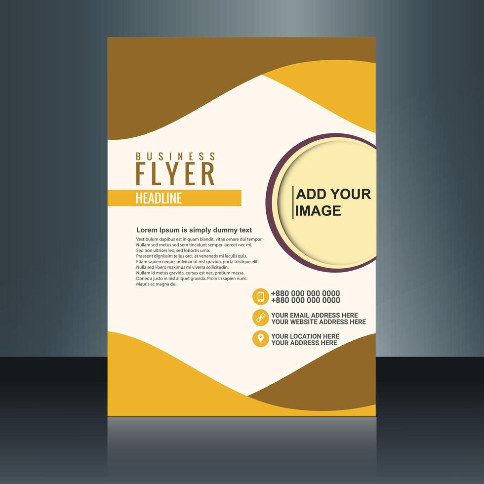Creative Business Flyer Design Template vector