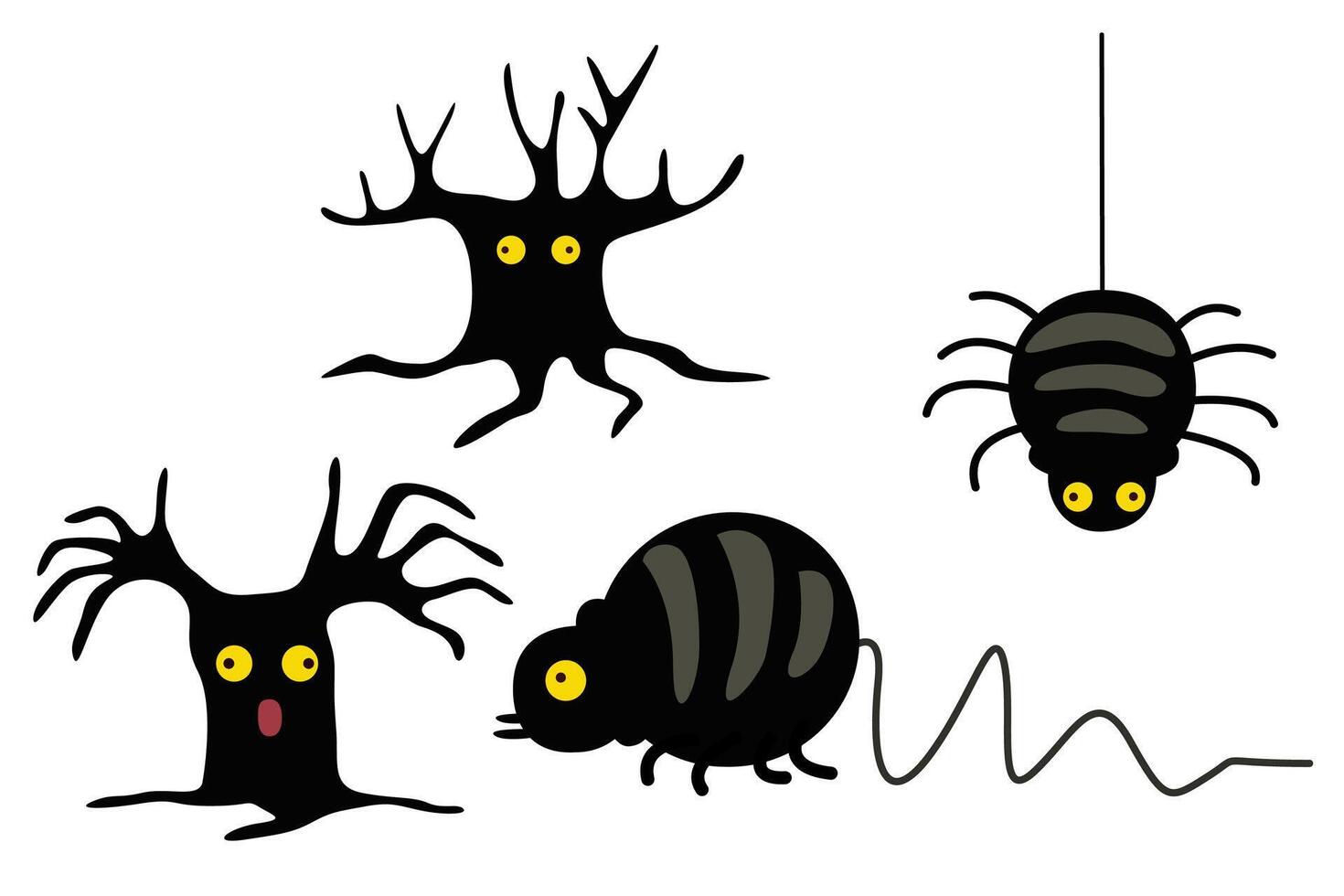 halloween cartoon character vector