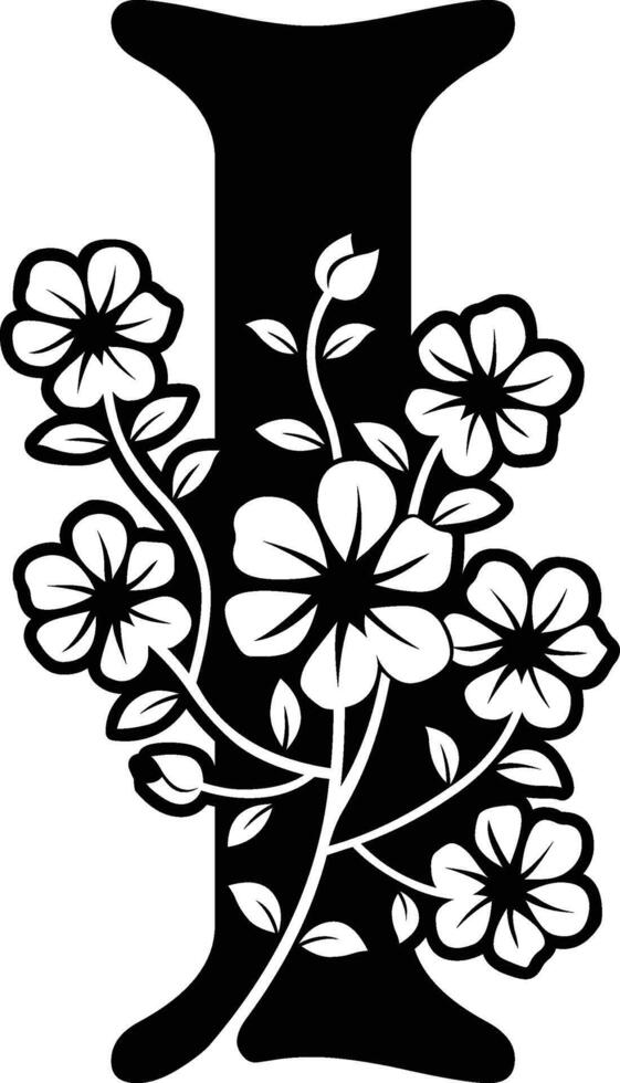 I flower elements vector