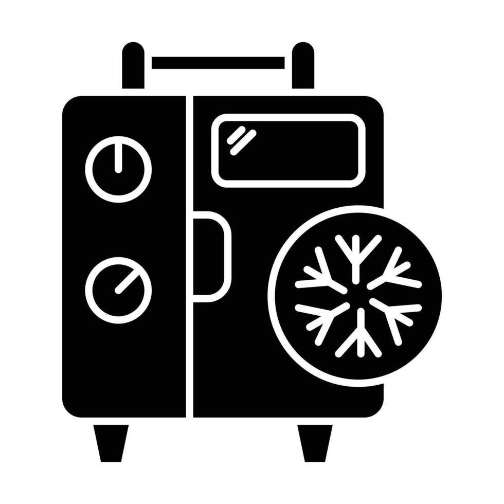 Cooling system icon on white background vector