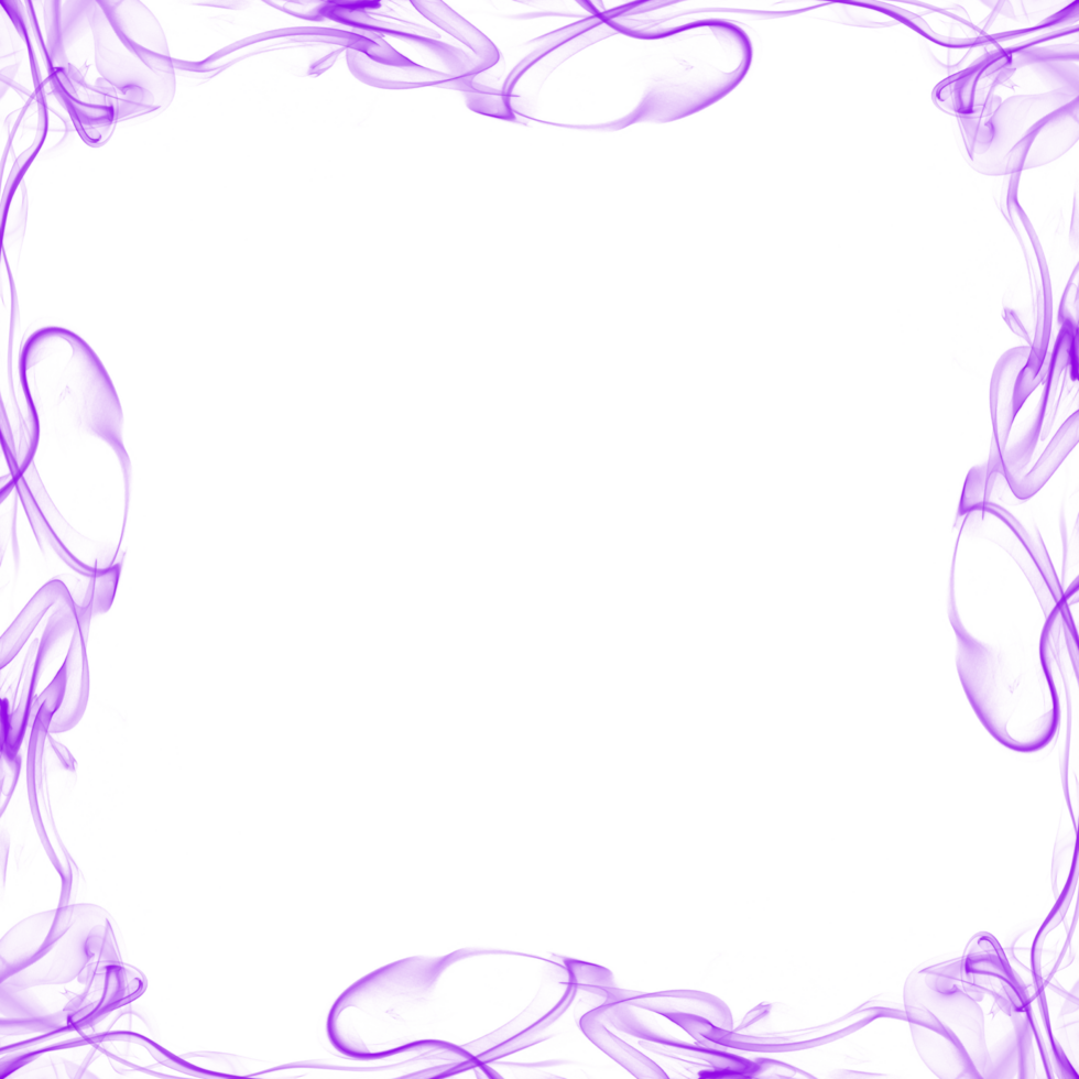 Abstract Purple Smoke Border png