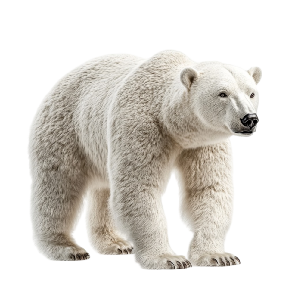 permanent polaire ours sur transparent Contexte png