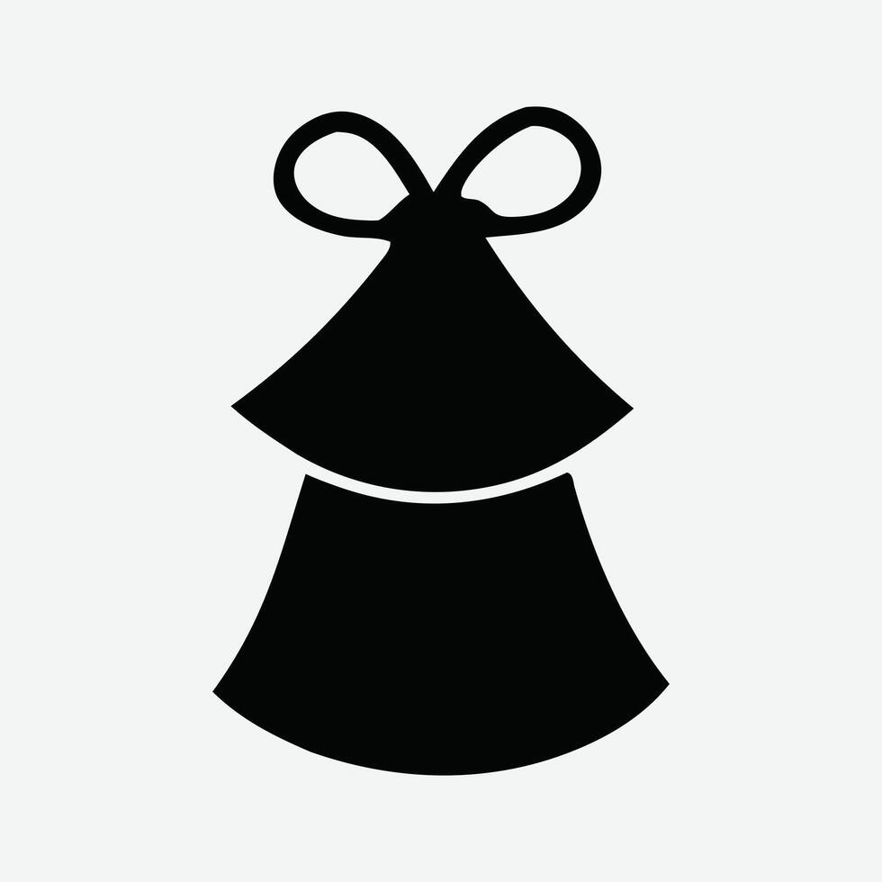 Christmas bell stencil clip art Xmas, illustration. A festive drawing stock illustration vector