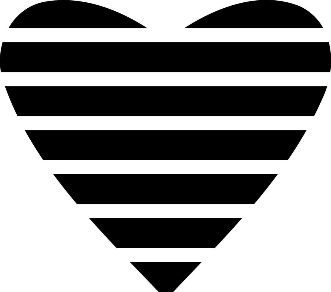 Stencil heart icon Doodle black clipart vector