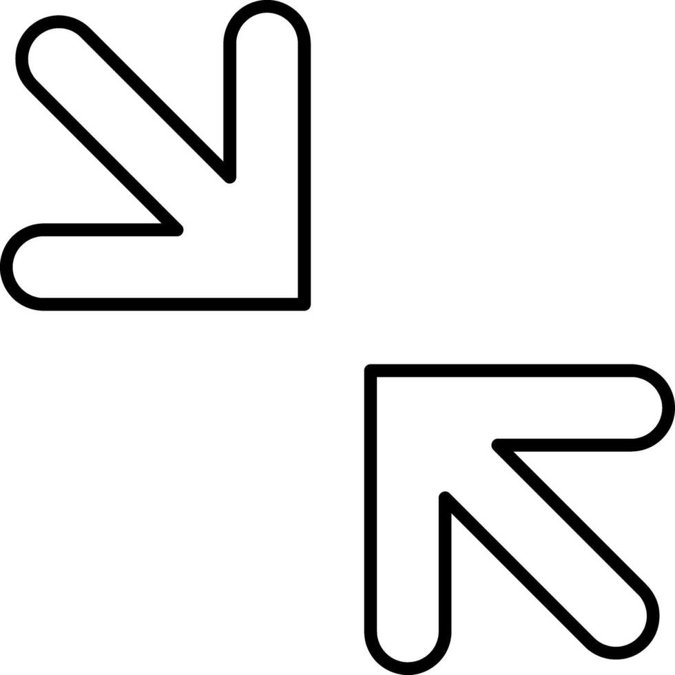 Full screen icon Outline min clipart vector
