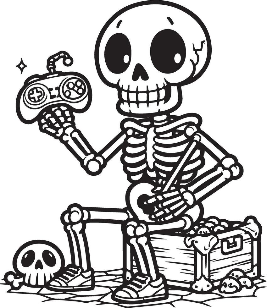 Playing games from skeletons vector