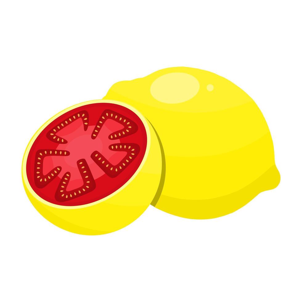 Lemato is the fruit of a genetic cross between a lemon and a tomato vector