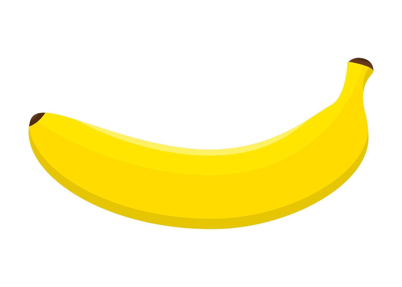 A Perfectly Ripe Banana Ready To Eat vector
