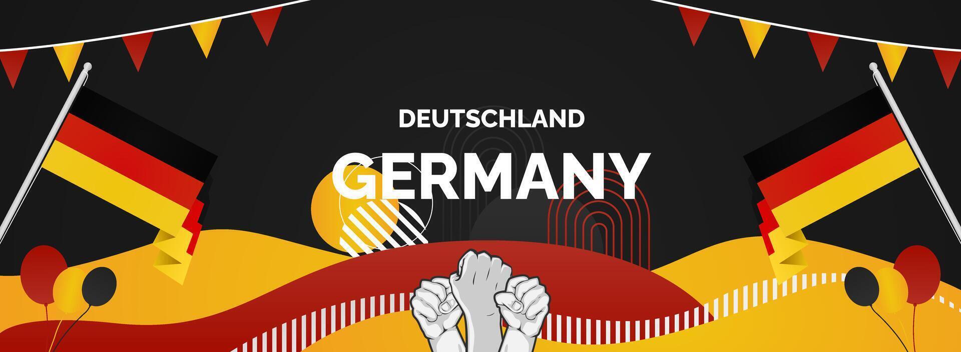 Creative banner for Germany, can be used for web header, or business poster vector