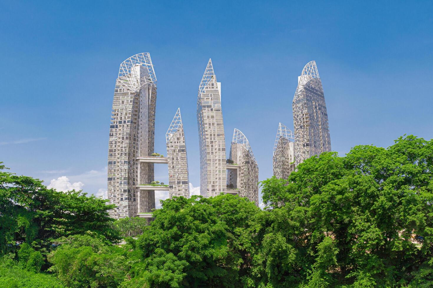 Singapore - Jun 13 2024 Keppel Bay is a luxury waterfront residential complex. This luxury waterfront residential complex has received many design and safety awards in 2012. photo