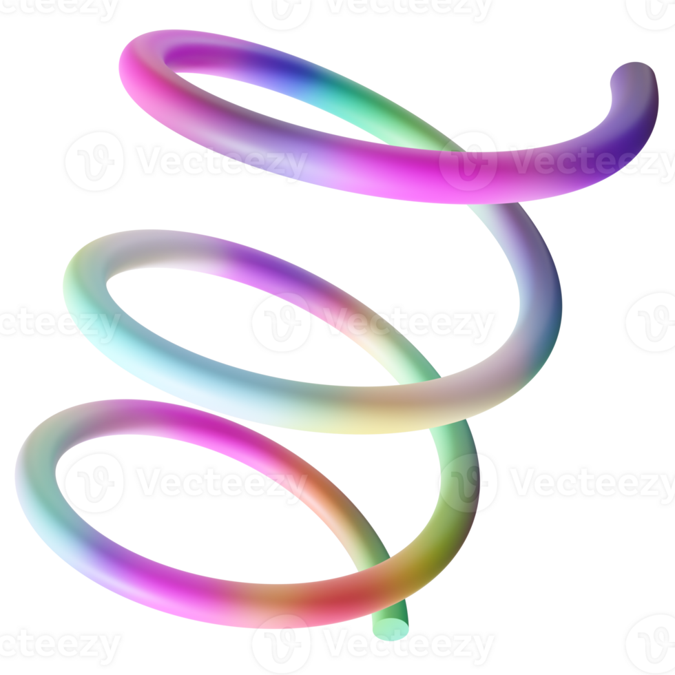 Cute, rainbow, colourful twist on transparent background png