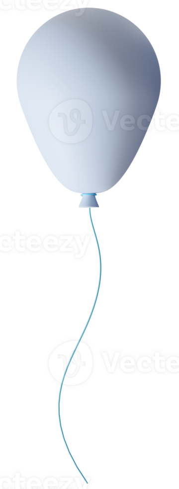 Cute blue 3D balloon on transparent background. Its a Boy png