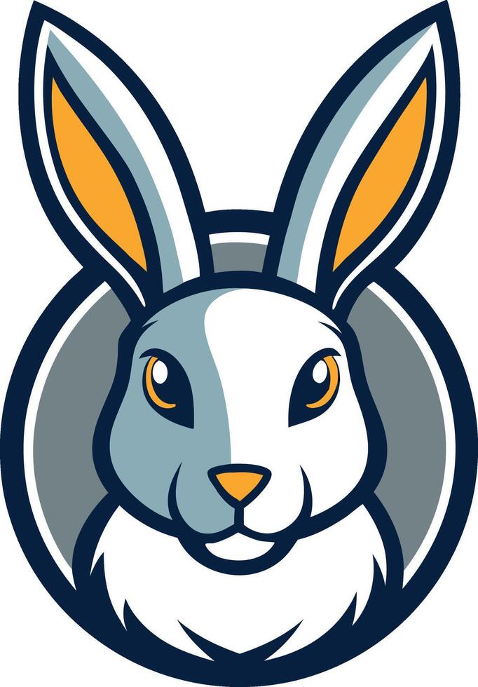 Professional Rabbit Logo Template Icon Illustration on White Background vector