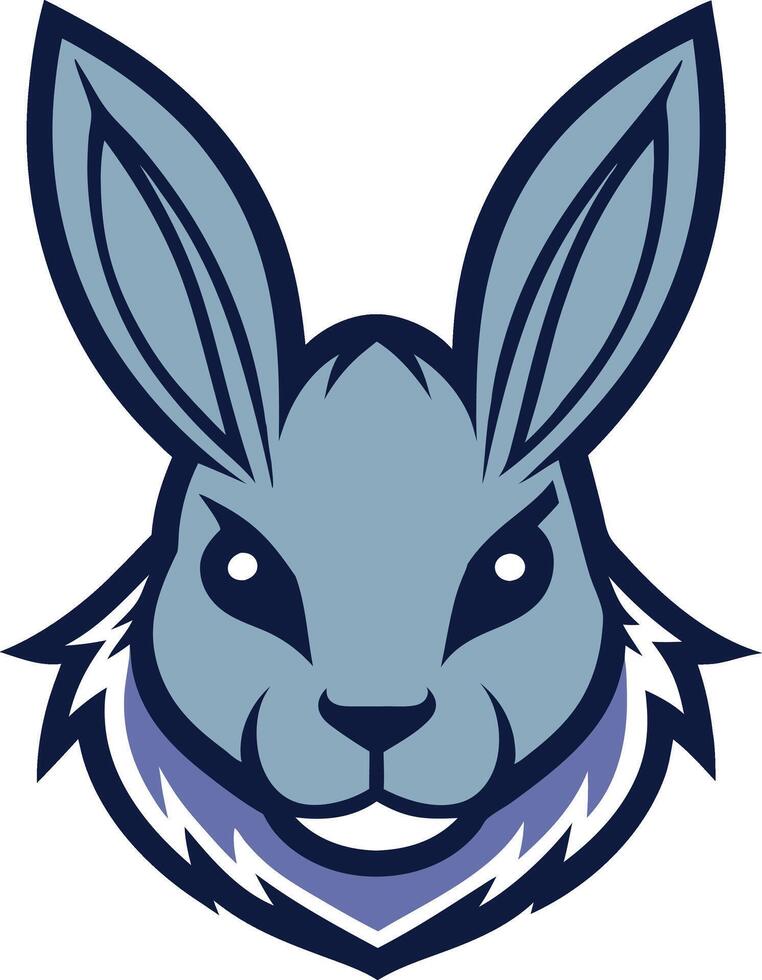 Abstract Rabbit Logo Template Icon Design on White Background vector