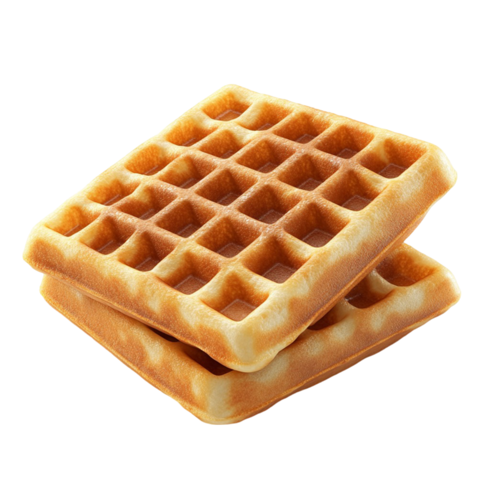 Waffles on Transparent Background. png