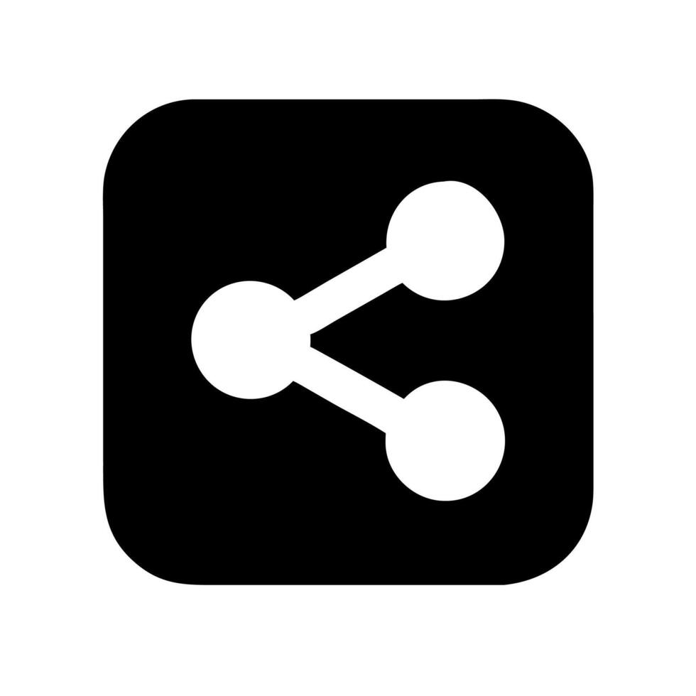 A black and white icon of two circles vector