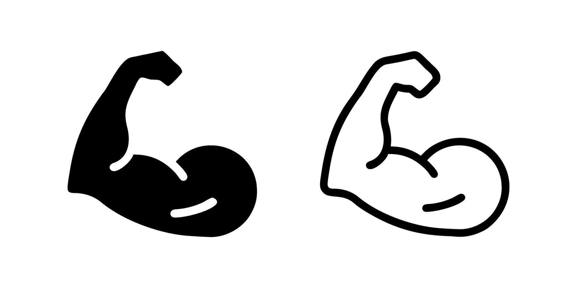 Two black and white images of a man's arm vector