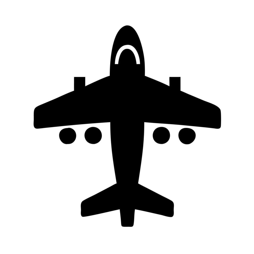 Airplane icon illustration vector