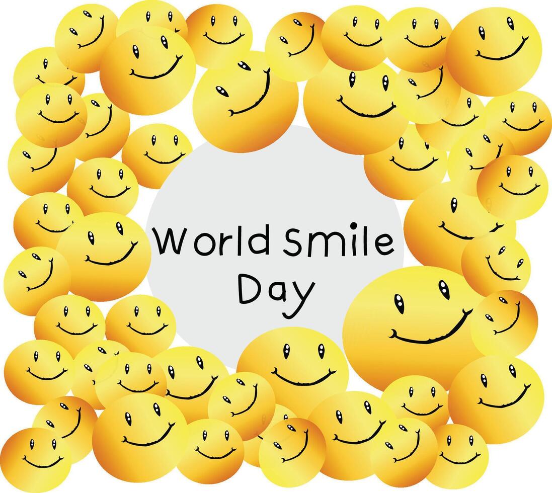 world smile day vector