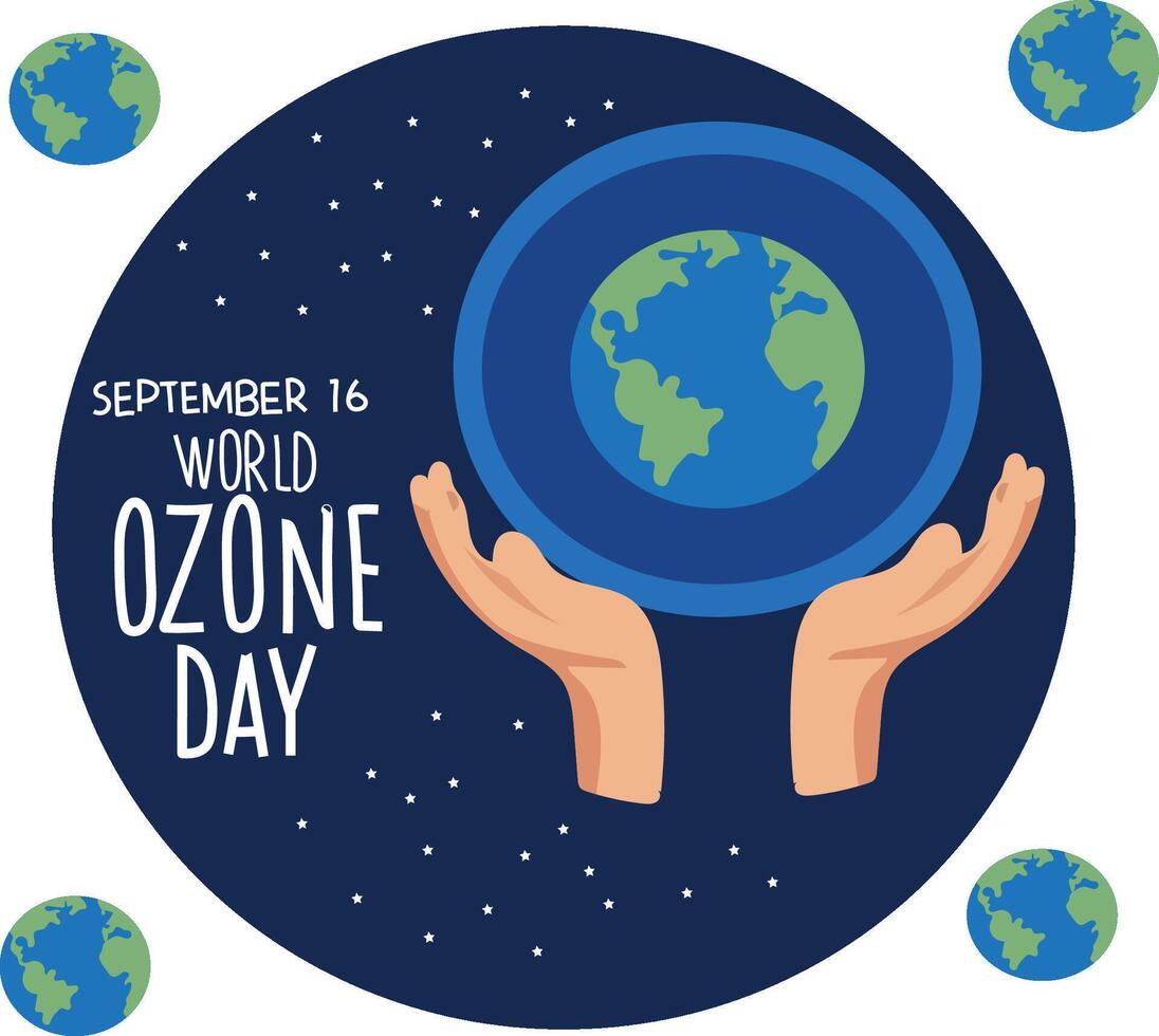 world ozone day vector