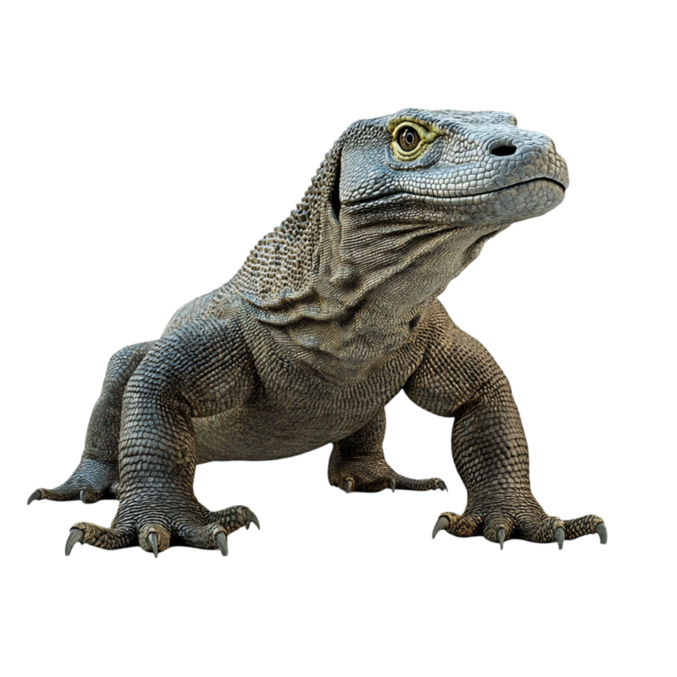 Monitor Lizard Illustration on Transparent Background. png