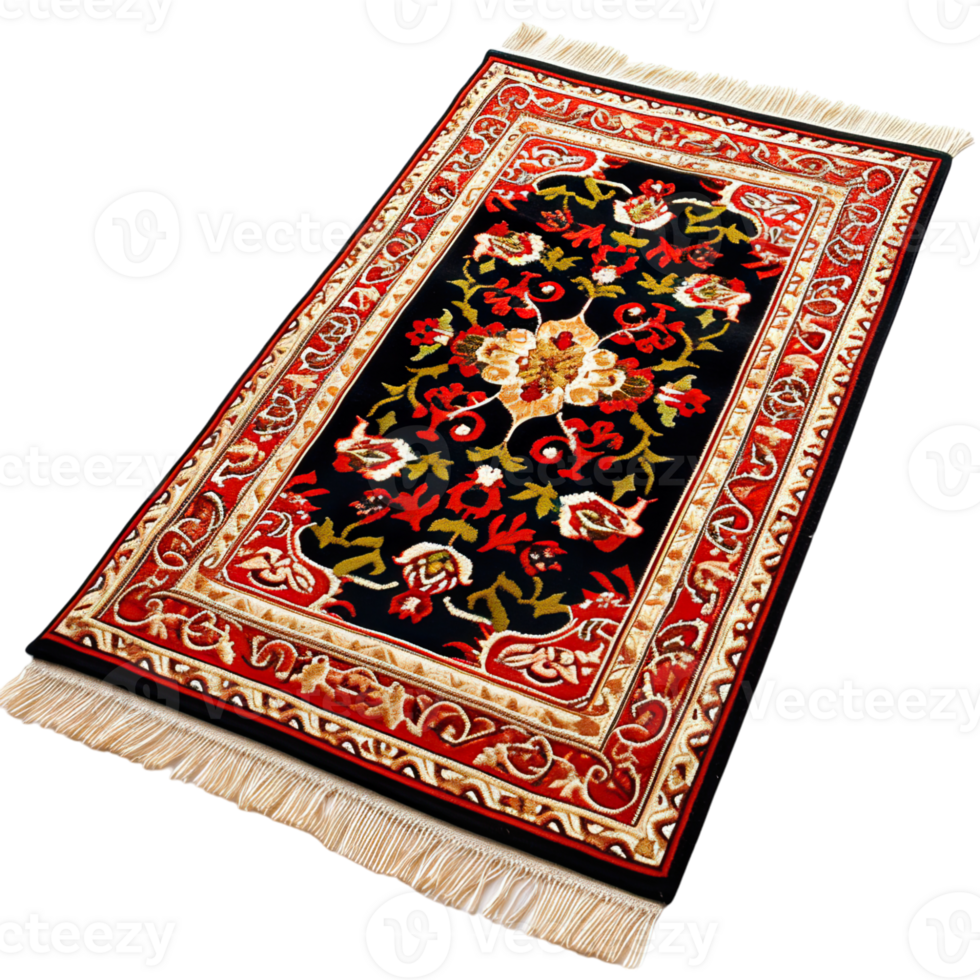black prayer mate Ramadan Special on transparent background png