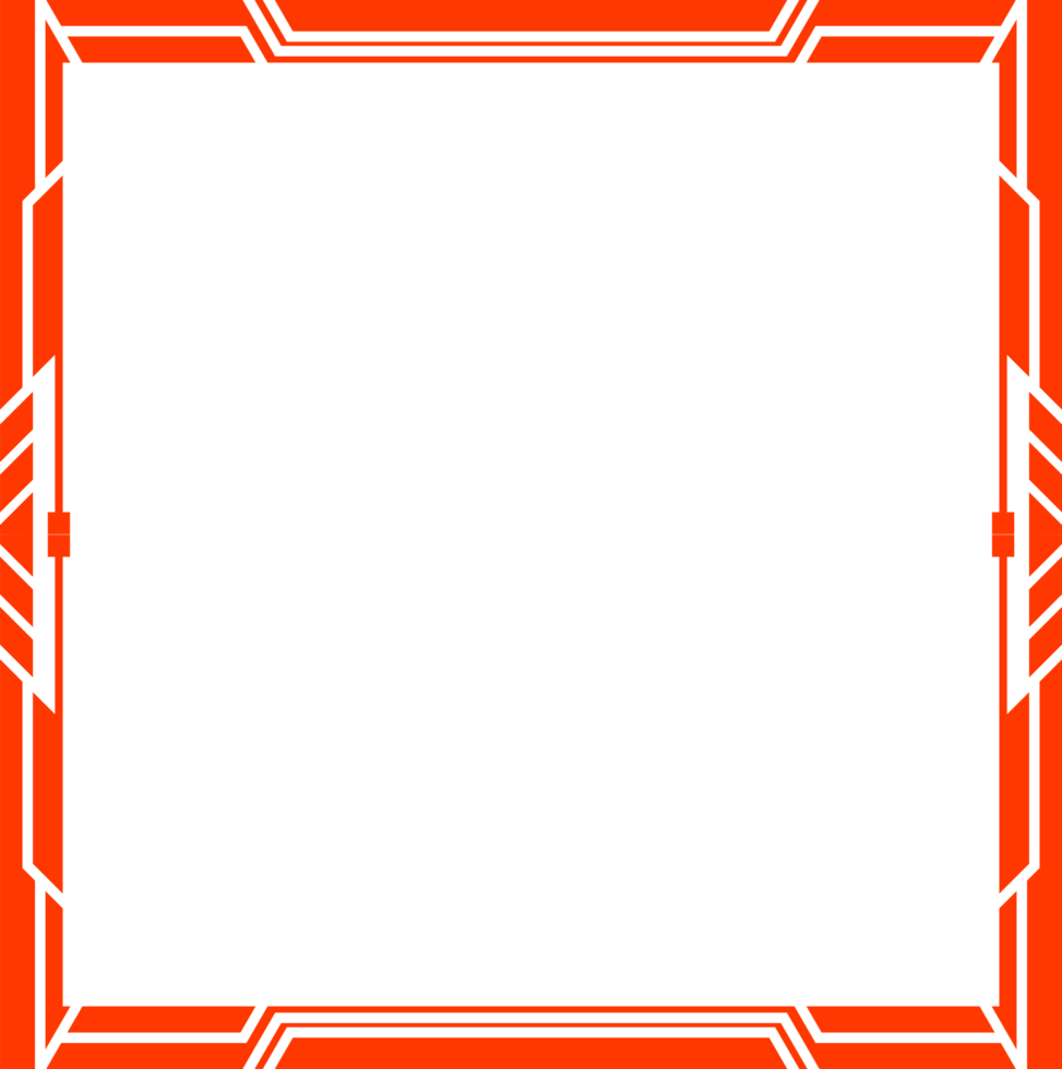 An orange frame with black lines on it png