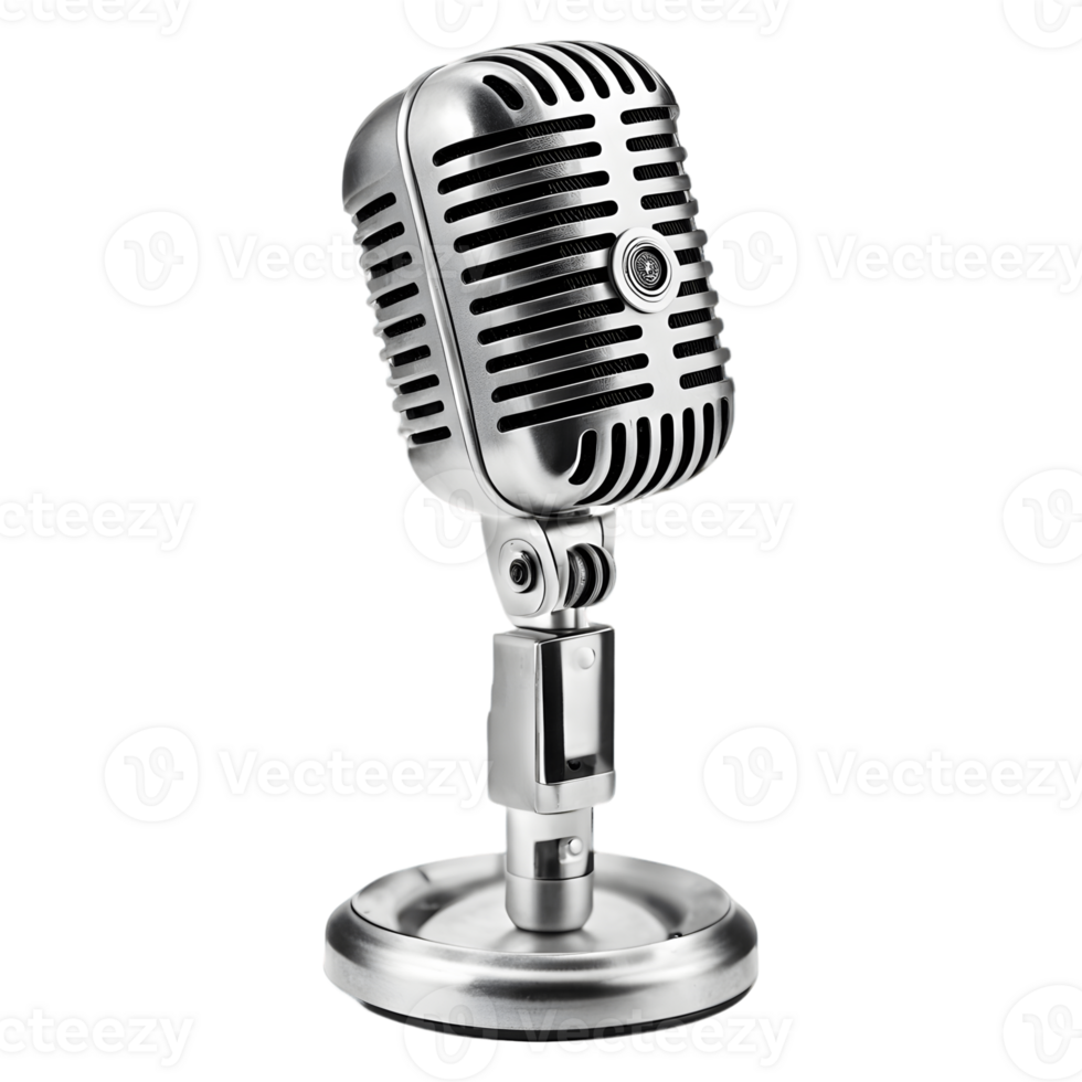 Microphone isolated on transparent background png