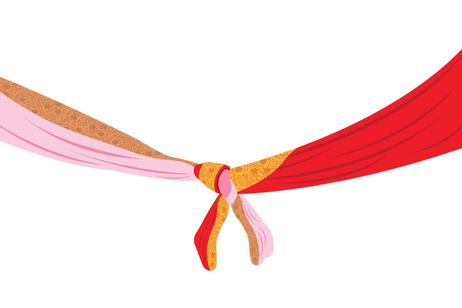 shubh vivah which translates as happy marriage including gath bandhan and typography vector